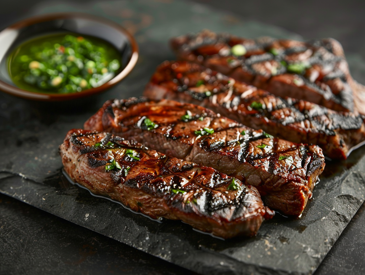 Bife de chorizo a la parrilla